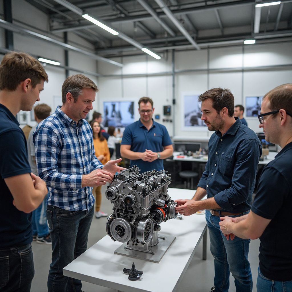 Educational workshop about BMW engineering history