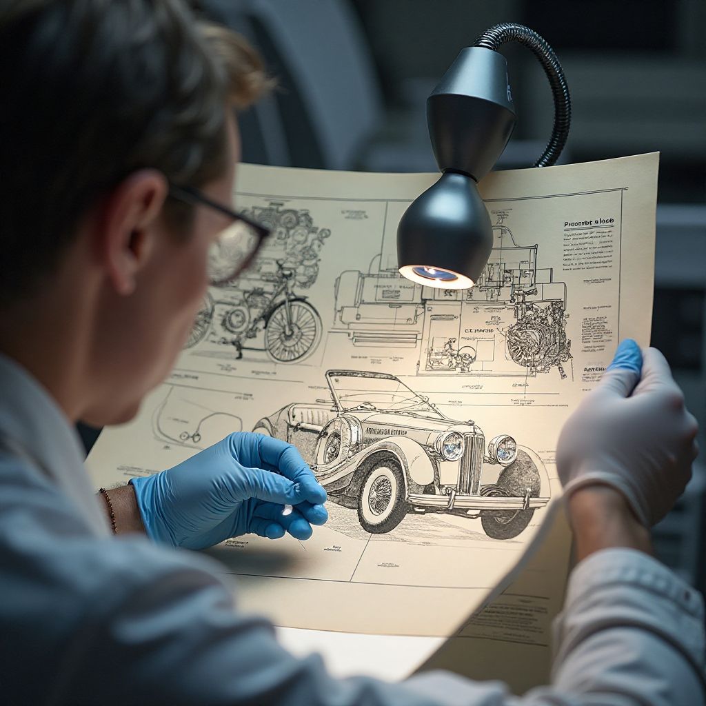 Historical document restoration process